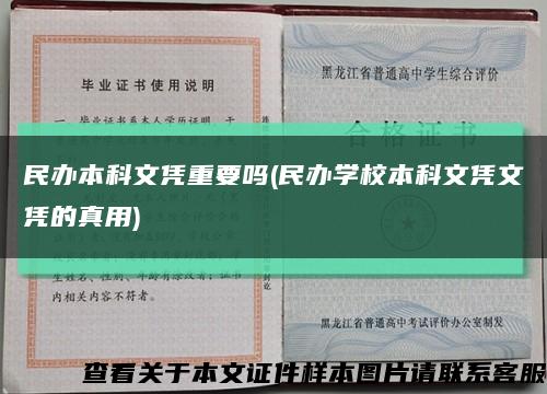 民办本科文凭重要吗(民办学校本科文凭文凭的真用)缩略图