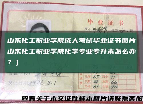 山东化工职业学院成人考试毕业证书图片山东化工职业学院化学专业专升本怎么办？）缩略图