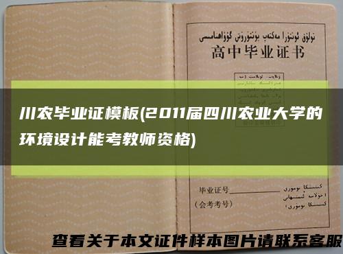 川农毕业证模板(2011届四川农业大学的环境设计能考教师资格)缩略图