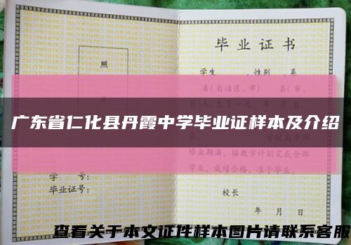 广东省仁化县丹霞中学毕业证样本及介绍缩略图