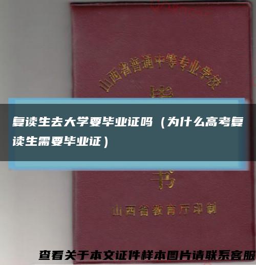 复读生去大学要毕业证吗（为什么高考复读生需要毕业证）缩略图