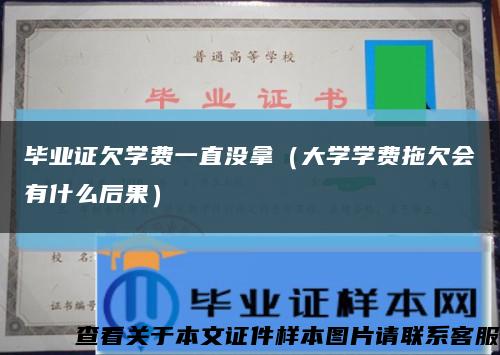 毕业证欠学费一直没拿（大学学费拖欠会有什么后果）缩略图