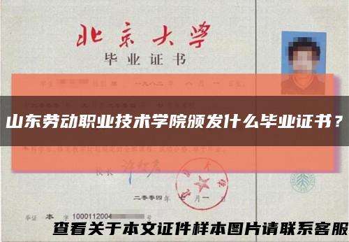 山东劳动职业技术学院颁发什么毕业证书？缩略图