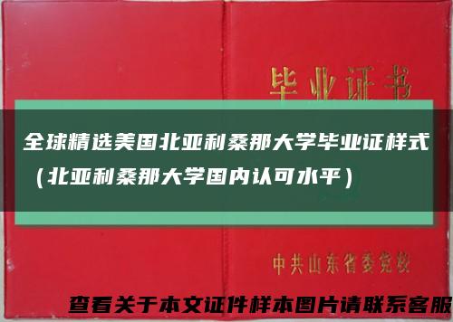 全球精选美国北亚利桑那大学毕业证样式（北亚利桑那大学国内认可水平）缩略图