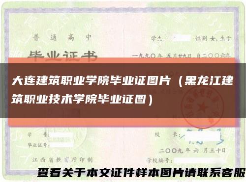 大连建筑职业学院毕业证图片（黑龙江建筑职业技术学院毕业证图）缩略图