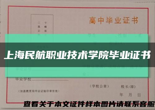 上海民航职业技术学院毕业证书缩略图