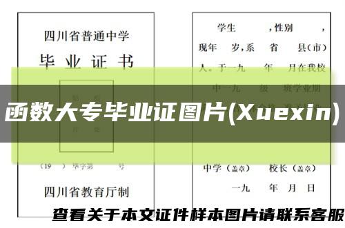 函数大专毕业证图片(Xuexin)缩略图