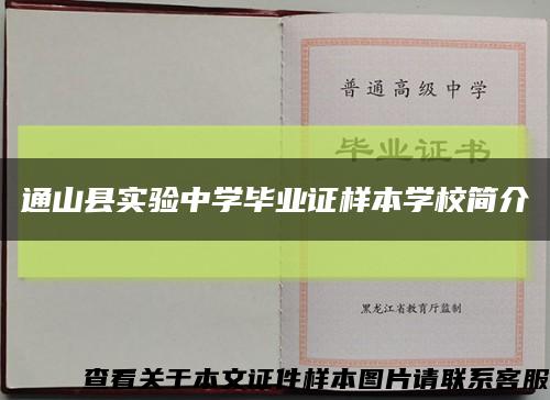 通山县实验中学毕业证样本学校简介缩略图