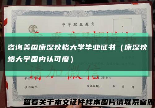 咨询美国康涅狄格大学毕业证书（康涅狄格大学国内认可度）缩略图