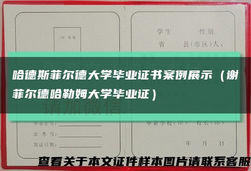 哈德斯菲尔德大学毕业证书案例展示（谢菲尔德哈勒姆大学毕业证）缩略图