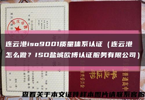连云港iso9001质量体系认证（连云港怎么做？ISO盐城欧博认证服务有限公司）缩略图