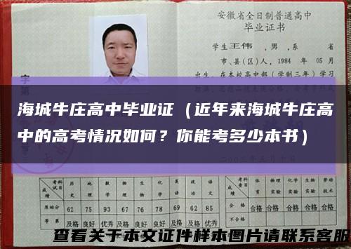 海城牛庄高中毕业证（近年来海城牛庄高中的高考情况如何？你能考多少本书）缩略图