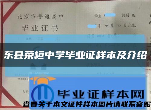 东县荣桓中学毕业证样本及介绍缩略图