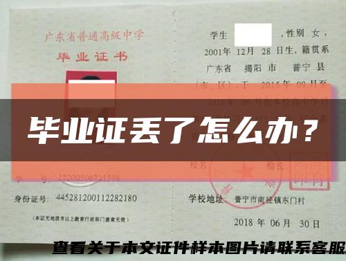 毕业证丢了怎么办？缩略图