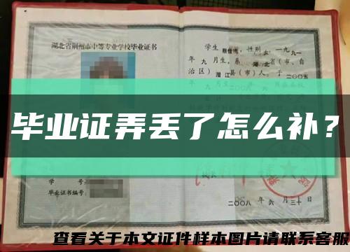毕业证弄丢了怎么补？缩略图