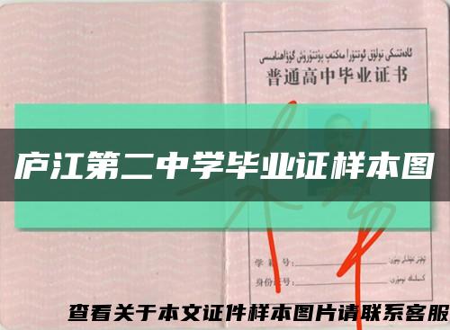 庐江第二中学毕业证样本图缩略图