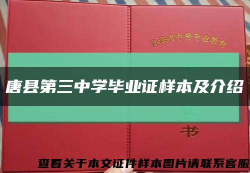 唐县第三中学毕业证样本及介绍缩略图