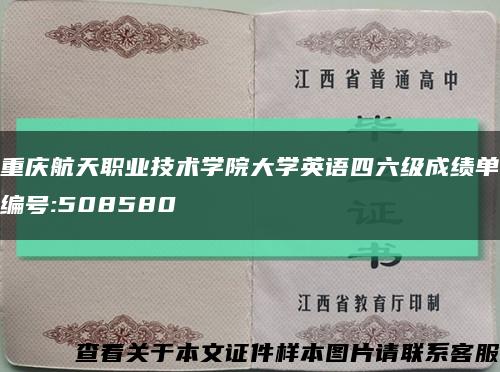重庆航天职业技术学院大学英语四六级成绩单编号:508580缩略图