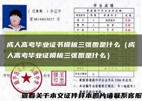 成人高考毕业证书模板三张图是什么（成人高考毕业证模板三张图是什么）缩略图