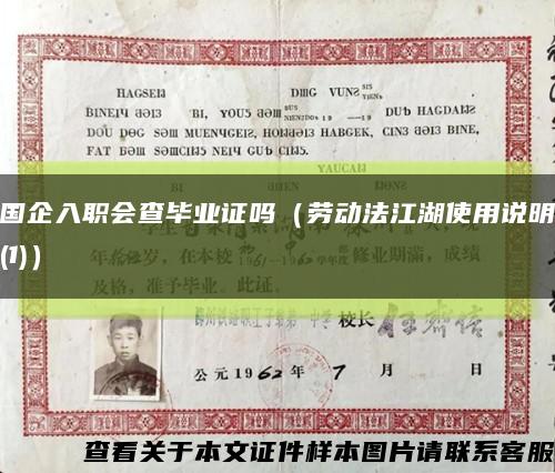 国企入职会查毕业证吗（劳动法江湖使用说明(1)）缩略图