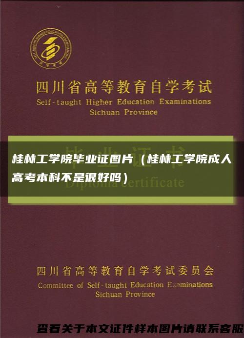 桂林工学院毕业证图片（桂林工学院成人高考本科不是很好吗）缩略图