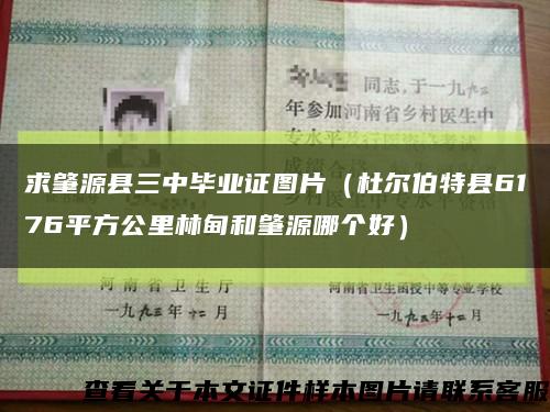 求肇源县三中毕业证图片（杜尔伯特县6176平方公里林甸和肇源哪个好）缩略图