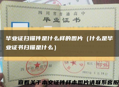 毕业证扫描件是什么样的图片（什么是毕业证书扫描是什么）缩略图