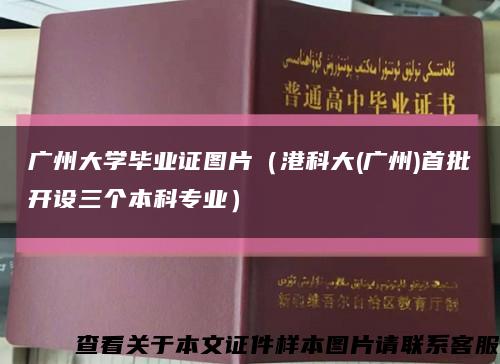 广州大学毕业证图片（港科大(广州)首批开设三个本科专业）缩略图