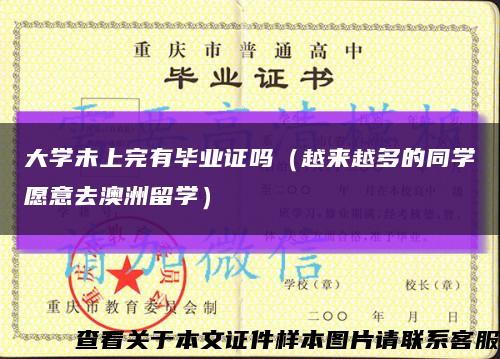 大学未上完有毕业证吗（越来越多的同学愿意去澳洲留学）缩略图