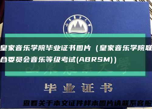 皇家音乐学院毕业证书图片（皇家音乐学院联合委员会音乐等级考试(ABRSM)）缩略图