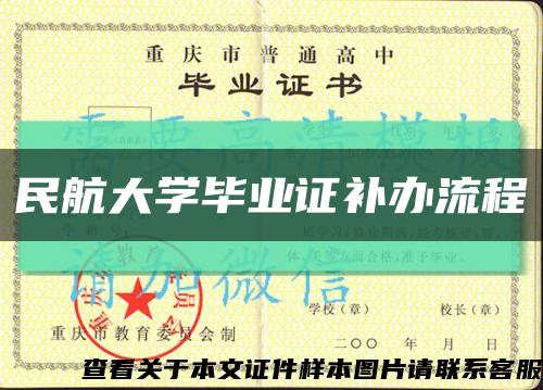 民航大学毕业证补办流程缩略图