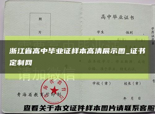 浙江省高中毕业证样本高清展示图_证书定制网缩略图