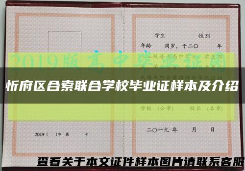 忻府区合索联合学校毕业证样本及介绍缩略图