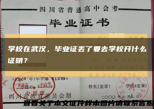 学校在武汉，毕业证丢了要去学校开什么证明？缩略图