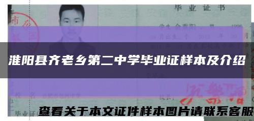 淮阳县齐老乡第二中学毕业证样本及介绍缩略图