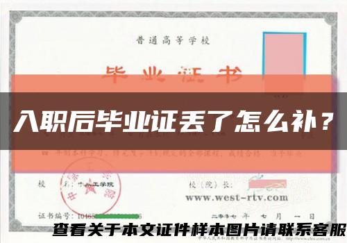 入职后毕业证丢了怎么补？缩略图