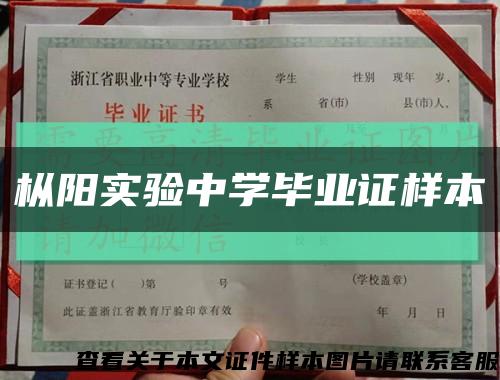 枞阳实验中学毕业证样本缩略图