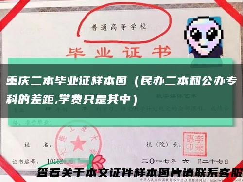 重庆二本毕业证样本图（民办二本和公办专科的差距,学费只是其中）缩略图