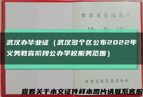 武汉办毕业证（武汉多个区公布2022年义务教育阶段公办学校服务范围）缩略图