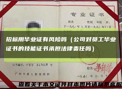 招标用毕业证有风险吗（公司对员工毕业证书的技能证书承担法律责任吗）缩略图