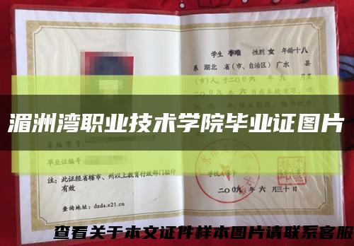 湄洲湾职业技术学院毕业证图片缩略图