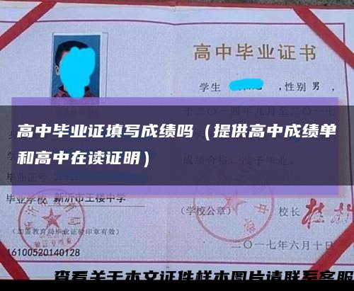高中毕业证填写成绩吗（提供高中成绩单和高中在读证明）缩略图
