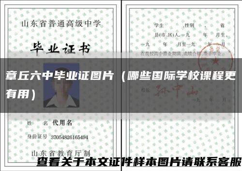 章丘六中毕业证图片（哪些国际学校课程更有用）缩略图