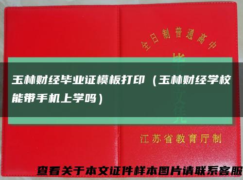 玉林财经毕业证模板打印（玉林财经学校能带手机上学吗）缩略图