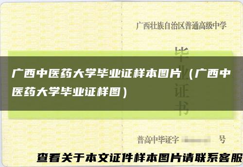 广西中医药大学毕业证样本图片（广西中医药大学毕业证样图）缩略图