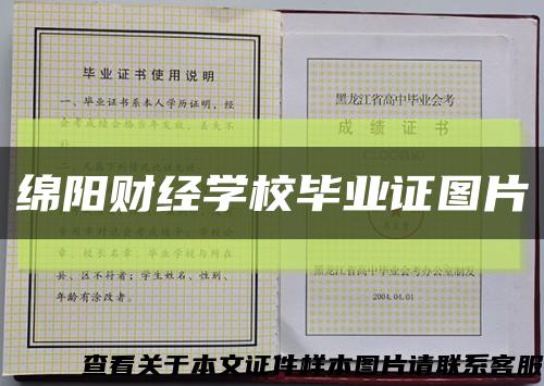 绵阳财经学校毕业证图片缩略图