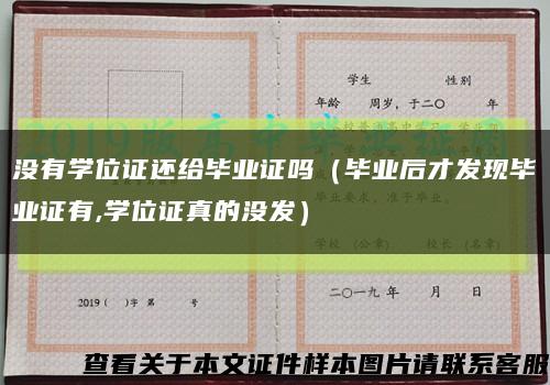 没有学位证还给毕业证吗（毕业后才发现毕业证有,学位证真的没发）缩略图