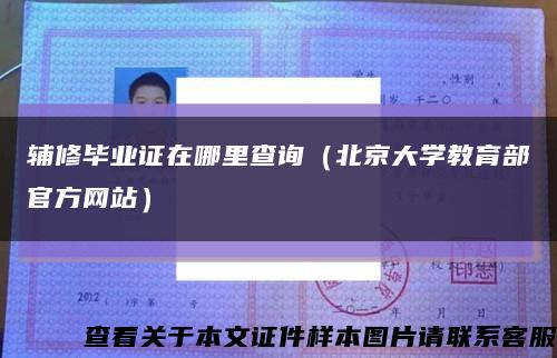 辅修毕业证在哪里查询（北京大学教育部官方网站）缩略图