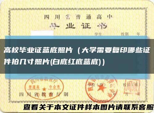 高校毕业证蓝底照片（大学需要复印哪些证件拍几寸照片(白底红底蓝底)）缩略图