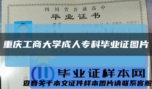 重庆工商大学成人专科毕业证图片缩略图